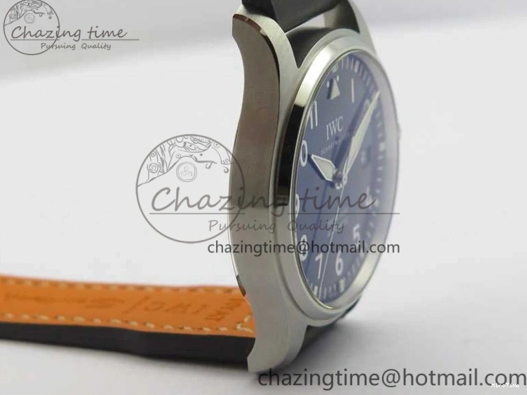 MIROTIME 0419 MARK XVIII Le Petit Prince IW327004 SS FKF 1:1 Best Edition Blue Dial On Brown Leather Strap Trendsetting 7117